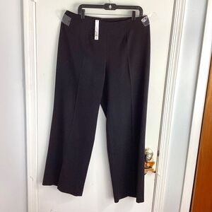 NWT ADRIENNE VITTADINI STUDIO WOMAN PLUS 14W STRETCH BLACK DRESS PANTS CARREER